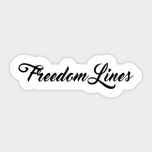 Freedom Lines Sticker by lantheman